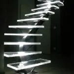 Metacrilato incoloro escaleras